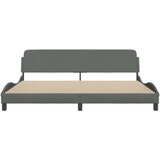  Okvir za krevet Dover tamnosivi 193 x 203 cm od tkanine | Shoptok.si
