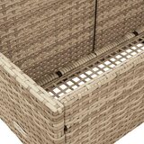  Plovak za pohranu uz bazen bež 110x100x57 cm poli ratan | Eponuda.com