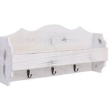 284231 Wall Mounted Coat Rack White 50x10x23 cm Wood | shoptok.hr