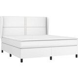  Box spring postelja z vzmetnico bela 180x200 cm umetno usnje, (20900488) | Shoptok.si