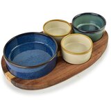 Mondex Deska za serviranje Les s skodelicami (akacija) Allesken MODERN KITCHEN 28x16x1,2 cm večbarvna 1 kpl, (5000179466) Cene