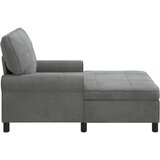  Ležaljka s jastukom Tamno siva 91 x 157 x 91 cm Baršun | shoptok.hr