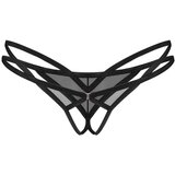 Obsessive Freedom Euridia Crotchless Thong - Black | shoptok.hr