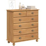  Komoda ASKIM Smeđa 91 x 40 x 95,5 cm Čvrsto borovo drvo | shoptok.hr