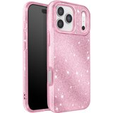 AVIZAR Ovitek za iPhone 17 Pro, dvobarvna zasnova in bleščeča obdelava, Roza, (5000189063) | Shoptok.si