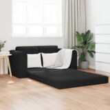 vidaXL sofa na podu krevet 2-u-1 Crna 148x71x83 cm Velur | shoptok.hr