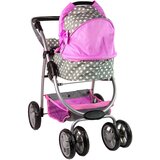 Kolica za lutke 2-in-1 Carrycot Stars - siva | shoptok.hr