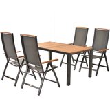 Gardenson VRTNA GARNITURA SIENA aluminij barve grafita, siva | Shoptok.si