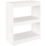 Furnova Knjižna omara / pregrada bela 60x30x71,5 cm trdna borovina, (21932086) | Shoptok.si