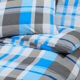 Set posteljine za poplun plavo-sivi 200x220 cm pamučni | shoptok.hr