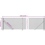  Mrežna ograja s prirobnico zelena 1,1x25 m | Shoptok.si