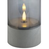Brilliant SET 2x LED sveće ILLUSION LED/2xAA IP44 siva/dimljeno-crna | Eponuda.com