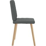 Jedilni stoli 4 kosi temno sivo blago | Shoptok.si