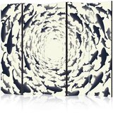 Artgeist PARAVAN 225/172/3 cm črna, bela, biserna | Shoptok.si