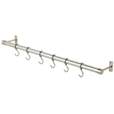 Zidna vješalica od nehrđajućeg čelika u mat srebrnoj boji 70 cm Hang-It –