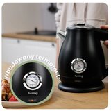 Huslog RetroClassic AK-0932 električno kuhalo za vodo s termometrom 1,7 L, črno | Shoptok.si