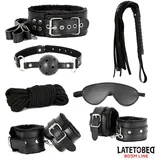 BDSM Line 7 Bondage Pieces Set Black