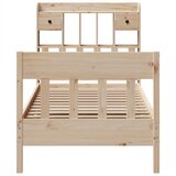 vidaXL Okvir kreveta bez madraca 75 x 190 cm od masivne borovine | shoptok.hr