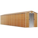 vidaXL Vrtno spremište svjetlosmeđe 191 x 895 x 198 cm pocinčani čelik | shoptok.hr