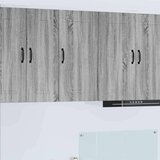 vidaXL Stenska kuhinjska omarica s polico Siva Sonoma 40 x 31 x 80 cm | Shoptok.si