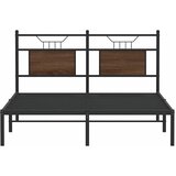  Okvir kreveta bez madraca smeđi hrast 140x190 cm izrađeno drvo | shoptok.hr