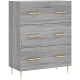  Visoka komoda siva sonome 69,5x34x180 cm od konstruiranog drva | shoptok.hr