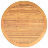  Vrtni stol s pločom od drva bagrema sivi Ø 110x71 cm poliratan | shoptok.hr