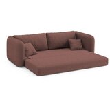 Micadoni Temno rožnata raztegljiva sedežna garnitura 225 cm Dormi – | Shoptok.si