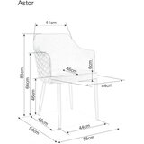 Molarem Home Stolica Astor-crna | shoptok.hr