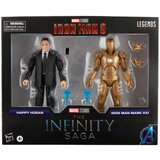Hasbro Serija Marvel Legends, 2 kompleta igrač akcijskih figur Happy Hogan in Iron Man Mark 21, liki Infinity Saga, vrhunski dizajn, 2 figuri in 5 dodatkov, večbarvno (F0191), (20840003) | Shoptok.si