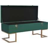 The Living Store Klop s prostorom za shranjevanje 105 cm zelen žamet - Klop, (21493862) | Shoptok.si