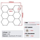  Hexagon LED tube 8 heads RGB 12V 410mm 35pcs | Eponuda.com