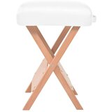 vidaXL Set sklopivog trodijelnog masažnog stola debljine 10 cm i stolca bijeli | shoptok.hr