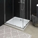 vidaXL Pravokutna ABS tuš-kada bijela 80 x 90 cm Cijene