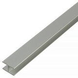 KANTOFLEX H-profil (Do x Š x V: 1.000 x 9,9 x 22 mm, Debelina: 1,5 mm, Aluminij, Eloksirani, Srebrne barve) | Shoptok.si