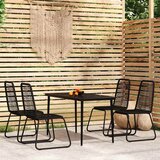  9-dijelni vrtni blagovaonski set crni | shoptok.hr