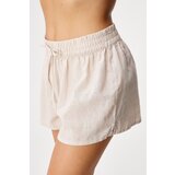 Hunkemöller Kratke lanene hlače za spavanje Linen | shoptok.hr