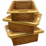 Monster 3 x izvlečne pletene kuhinjske košare 500 mm, (21571335) | Shoptok.si