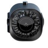 INF Mini jekleni ventilator za namizje in steno, 5000mAh, digitalni zaslon Black, (5000310478) | Shoptok.si
