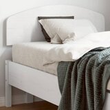 Maison Chic posteljno vzglavje - vzglavna omarica - nočna omarica bela 100 cm trdna borovina, (21706302) | Shoptok.si