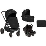 Kikka Boo kolica TIFFANY black set 3in1 sa tvrdom korpom i autosedištem I-PRIME I-SIZE black Cene