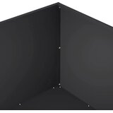 Vrtna saksija 2 kom. Crna 60 x 60 x 40 cm Čelična vrata - Crna 60 x 60 x 40 cm 2 | shoptok.hr
