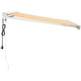 Tenda na uvlačenje žuto-bijela 3,5 x 2,5 m tkanina i aluminij | Eponuda.com