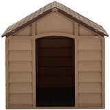 vidaXL Kućica za pse smeđa 71 x 71,5 x 68 cm PP | shoptok.hr