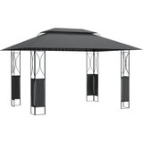  Sjenica s krovom antracit 400 x 300 x 270 čelična | shoptok.hr