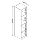 Hanah home ormar yaman 1600 040 grey | ePonuda.com