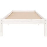 vidaXL okvir za krevet od borovine bijeli 75 x 190 cm uk jednokrevetni | shoptok.hr