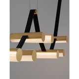 Nova Luce Mjedena LED viseća svjetiljka aluminijska s mogućnosti zatamnjivanja sa staklenim sjenilom Luma – | shoptok.hr