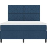 vidaXL Krevet s box springom i madracem plave boje 140x200 cm tkanina | shoptok.hr