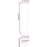  Drške za nogometni stol 10 pcs Crna 3 1 x 3 1 x 17 8 cm | shoptok.hr